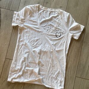 lululemon athletica White V-Neck Tee
